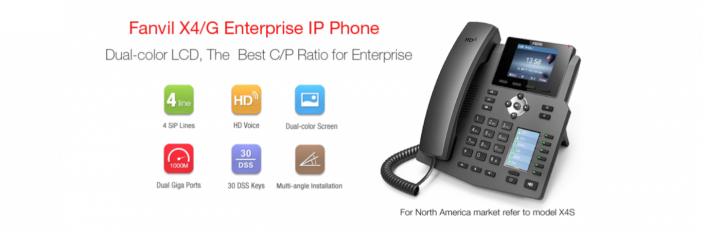 Fanvil X4 Enterprise IP Phone Phonex Technologies