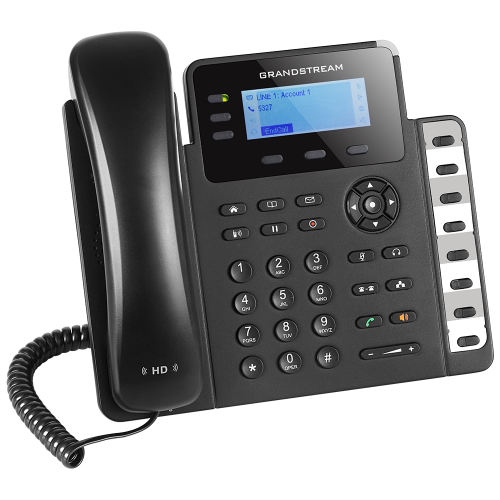 Grandstream ip phone 3 Line Desk IP Phone GPX1630 side view