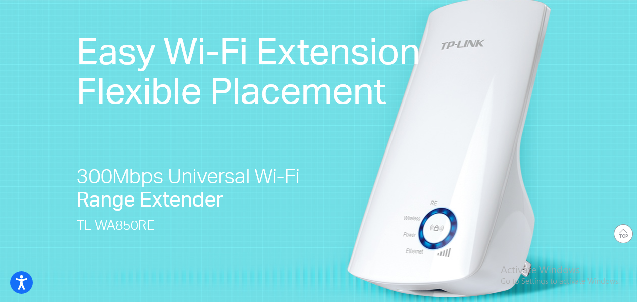 TP-LINK 300Mbps Universal Wi-Fi Range Extender (TL-WA850RE) - The