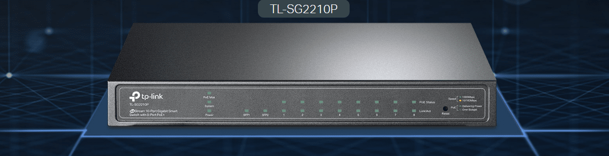 TL-SG2210P 10-Port Gigabit Smart Switch Banner