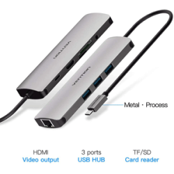 Type C to USB 3.0 Ports (3 ports): Connect and transfer data with high-speed USB 3.0 devices effortlessly. Gigabit Ethernet: Enjoy reliable and fast wired internet connection for seamless online experiences.