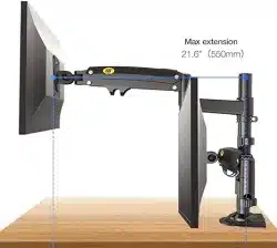 NB North Bayou Dual-Monitor-Desk-Mount-Stand 3