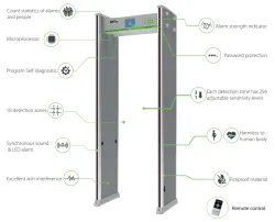 ZKTeco ZK-D3180S Metal Detector features