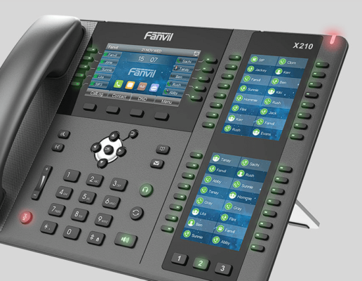 X210 IP Phone Unified Designed with Two sided Displays For Upto 106 DSS Key